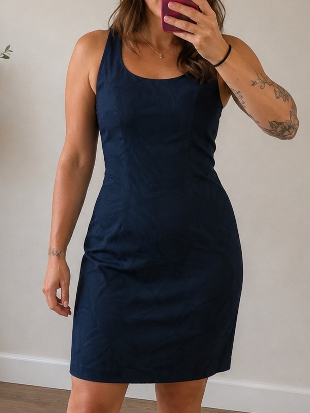 Vestimenta Elegant navy blue Sleeveless Dress from Italy size 8